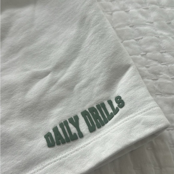 Daily Drills White Women's Drawstring Shorts - Picture 3 of 3